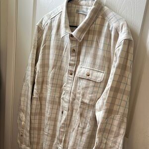 Plaid Button-Up Shirt